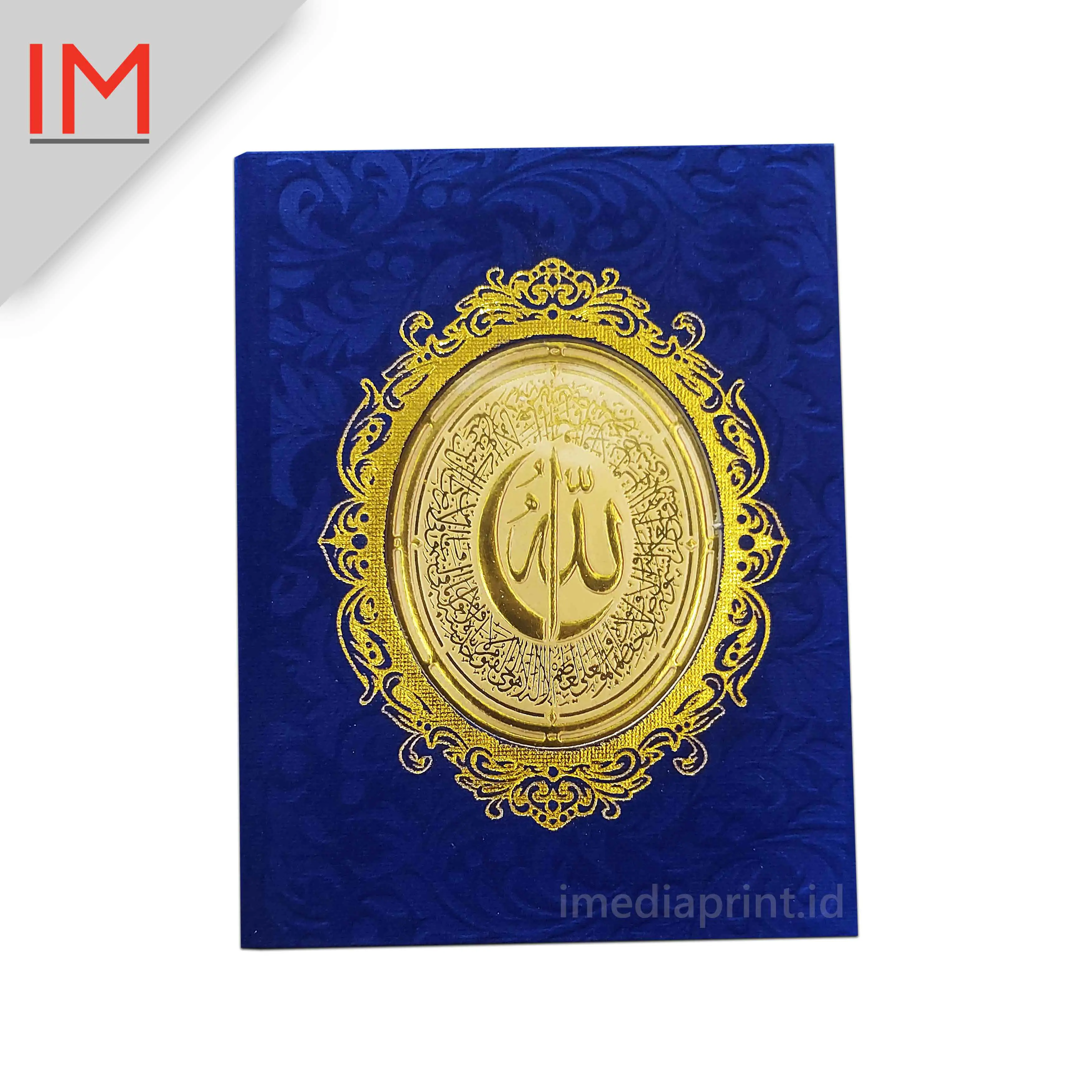 Cover Bludru Biru - Hard Cover Yasin Premium
