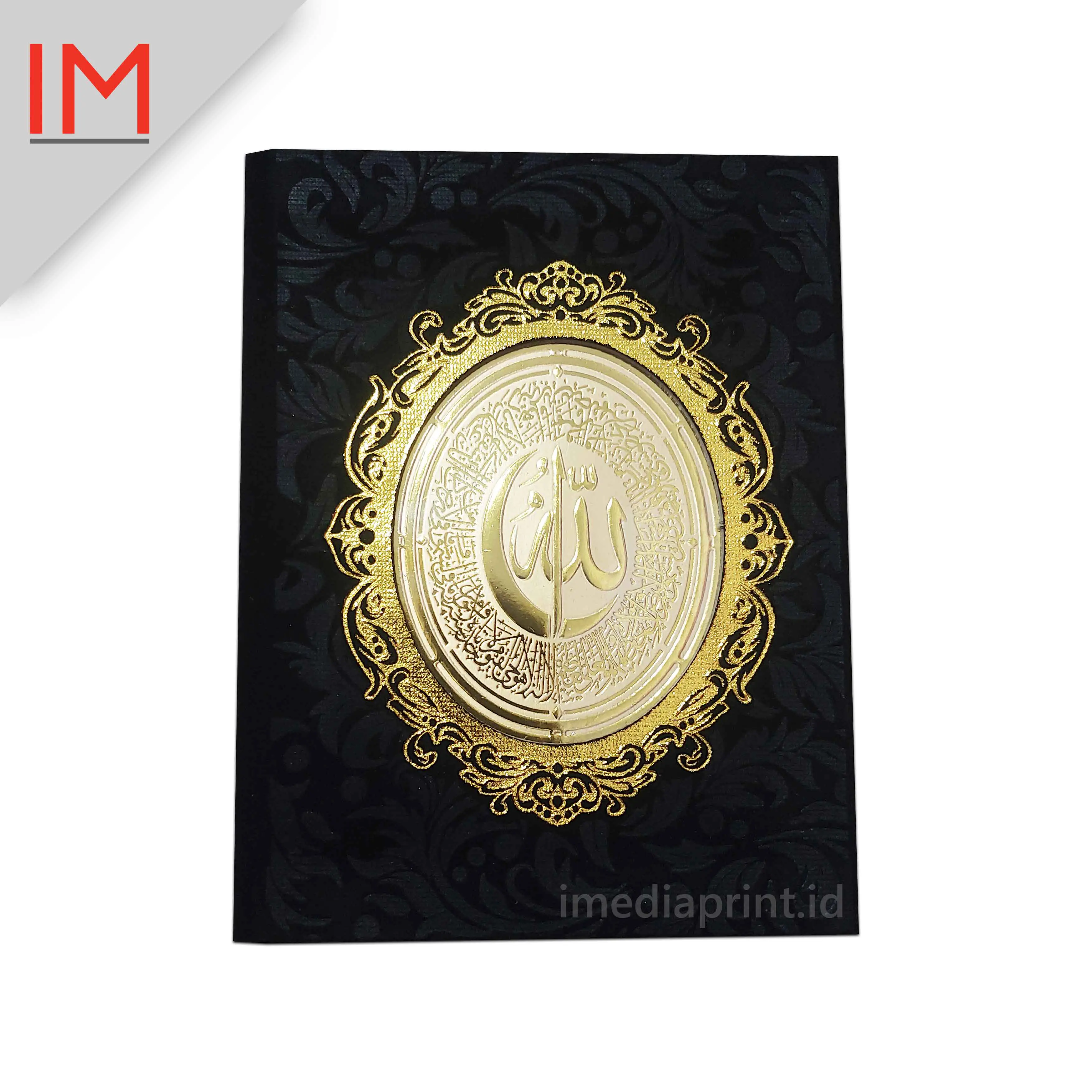 Cover Bludru Hitam - Hard Cover Yasin Premium
